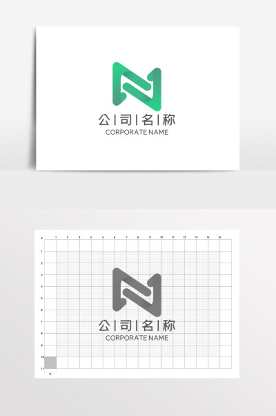 字母N公司企业科技LOGO标志电商