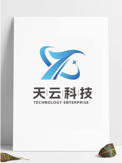 时尚大气简洁科技企业logo设计模板