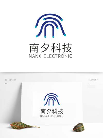 南夕电子科技电缆光纤logo