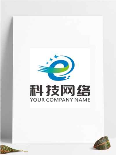 大气时尚e字母科技网络logo标志