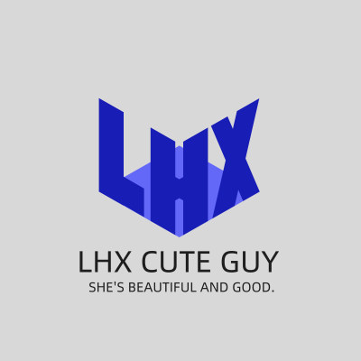 蓝色简约风英文缩写LHX企业标志标识logo英文字母logo设计