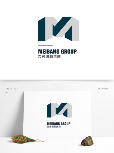 简约大气美邦国际企业LOGO
