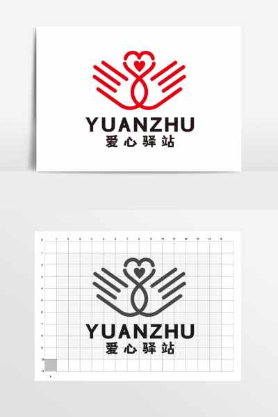 爱心驿站亲子教育母婴LOGO标志