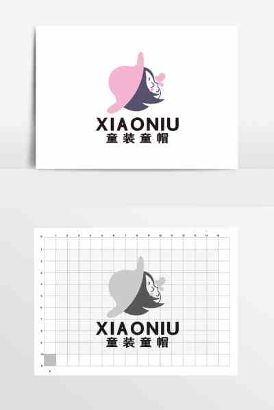 母婴亲子用品童装瞳帽女孩LOGO标志