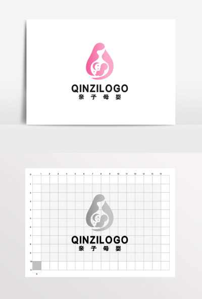 母婴用品婴儿亲子早教LOGO标志VI