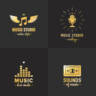 娱乐音乐怀旧唱片公司logo