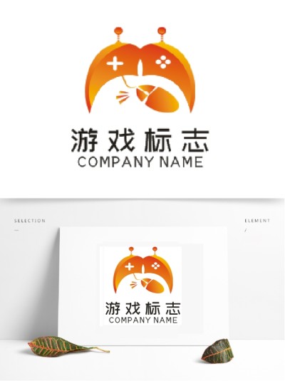 创意时尚渐变游戏标志logo设计