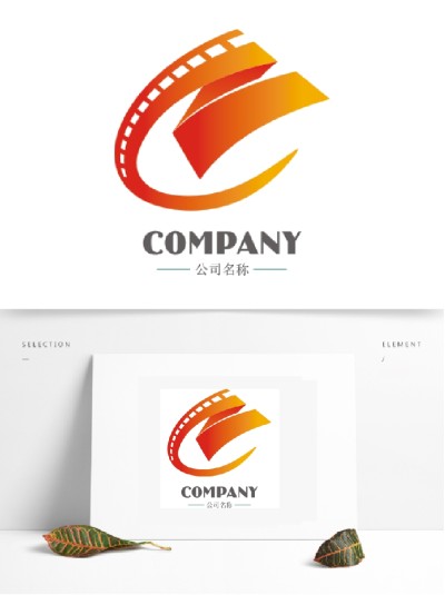 精美个性字母C影视标志logo设计