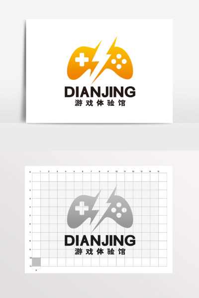 电竞VR体验馆游戏娱乐LOGO标志