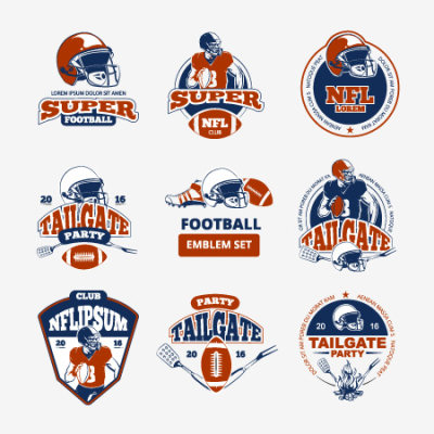 橄榄球运动俱乐部logo标志设计