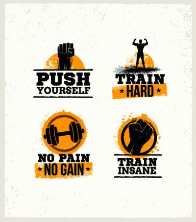 健身房健身俱乐部logo标志设计