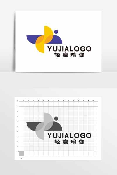 瑜伽瘦身塑形健身LOGO标志