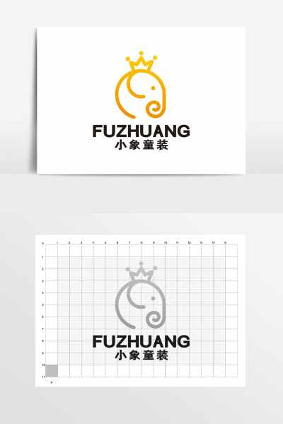 小象儿童用品童装玩具LOGO标志