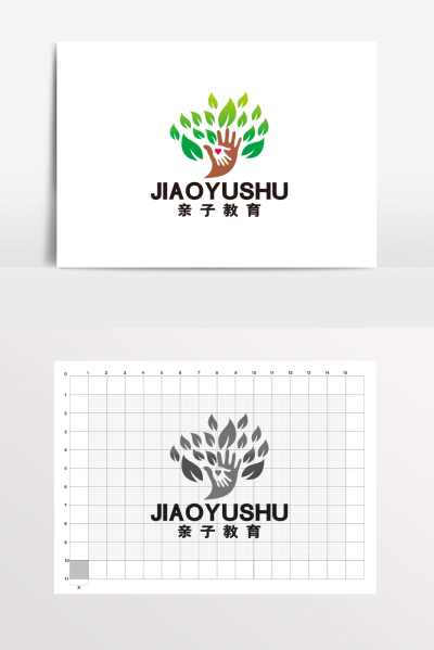 早教宝宝树亲子教育LOGO标志