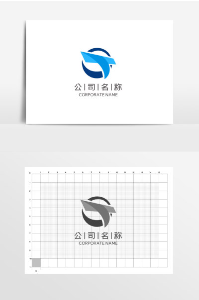 科技通用电商网络物流通讯LOGO标志