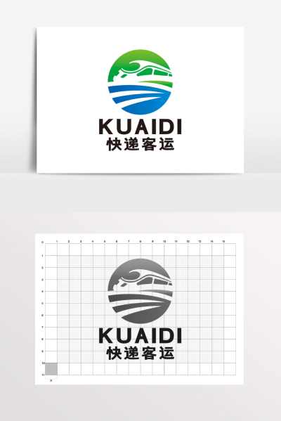 快递外卖快运运输火车物流LOGO标志