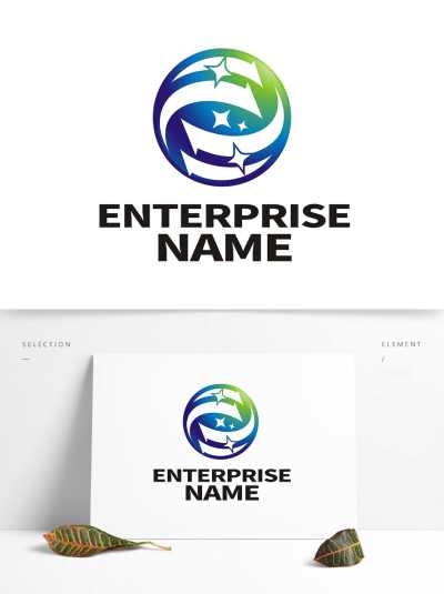 矢量创意物流公司LOGO标志设计