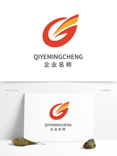 橙红科技商务logo