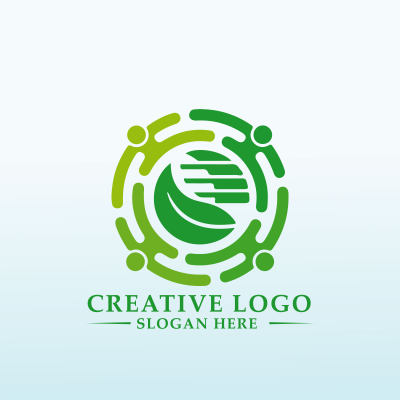 创意数字社区农业标识设计LOGO元素