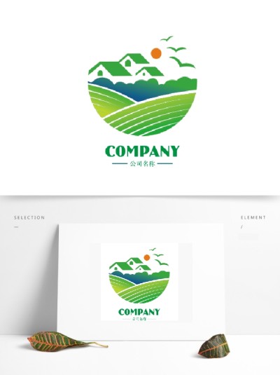 大气创意农业标志logo设计