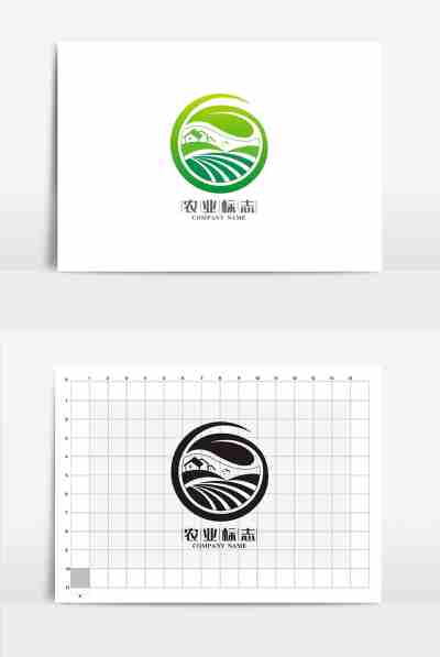 抽象农业标志logo设计