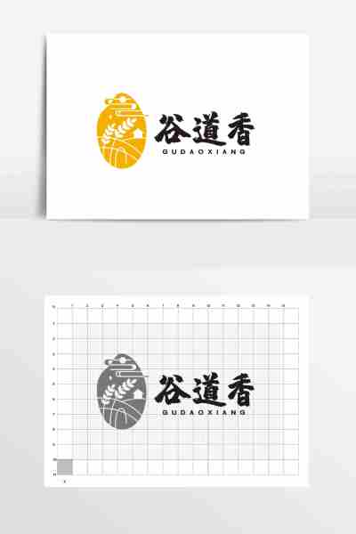 大米小麦粮食五谷杂粮LOGO标志