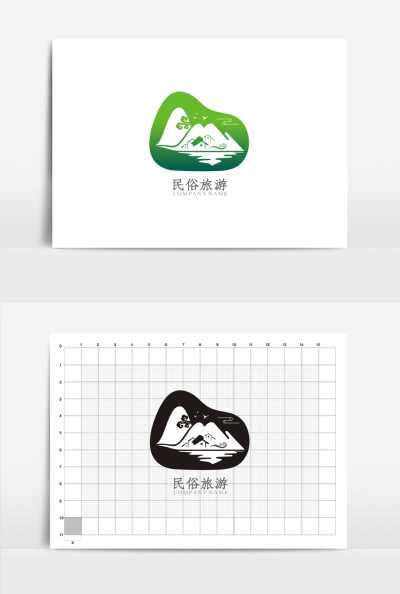 中国风民俗旅游标志logo设计