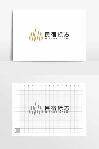 旅游酒店民宿叶子LOGO标志
