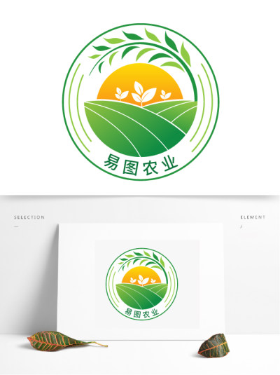 绿色环保包图农业logo