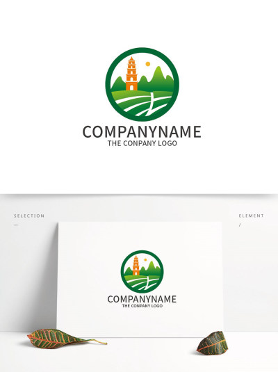 中国风酒店旅游民宿logo