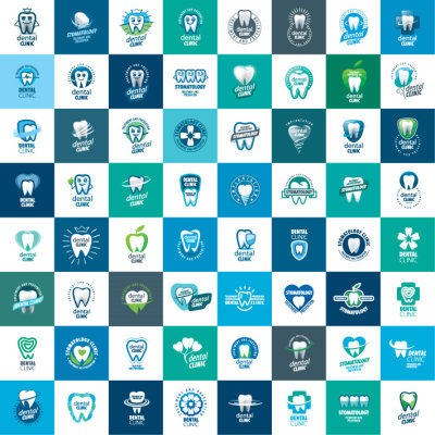 牙齿医疗口腔健康logo标识设计