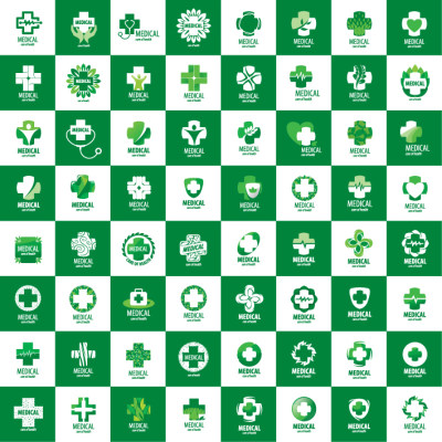 健康医疗健康诊所医院中心logo标识设计