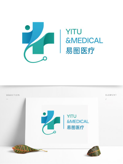 医疗简约蓝色logo