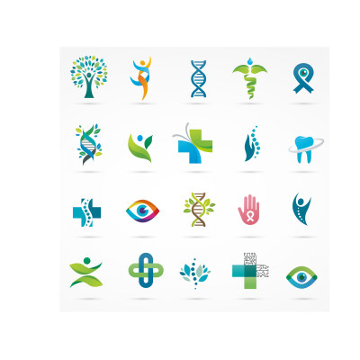 生命基因科学医疗LOGO元素