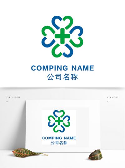 简约大气医疗卫生标志logo设计