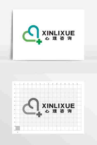 心理咨询心理医疗医院LOGO标志