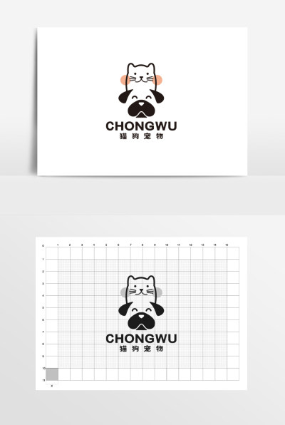 宠物店猫狗宠物用品LOGO标志