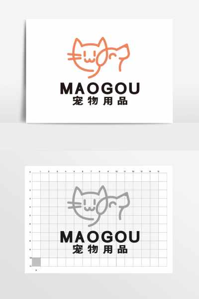 宠物用品宠物店猫狗LOGO标志