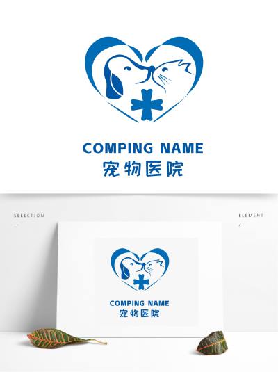 创意大气宠物标志logo设计