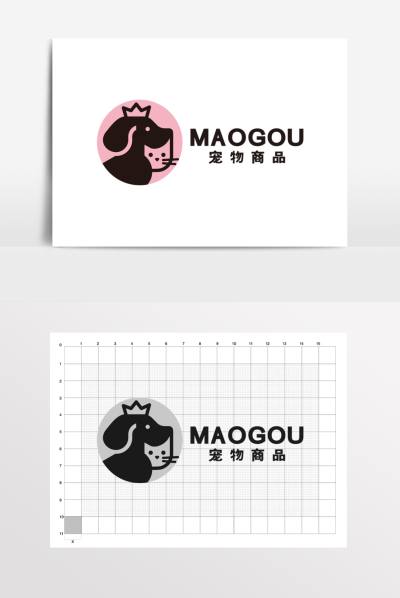 宠物医院猫狗宠物店用品LOGO标志美