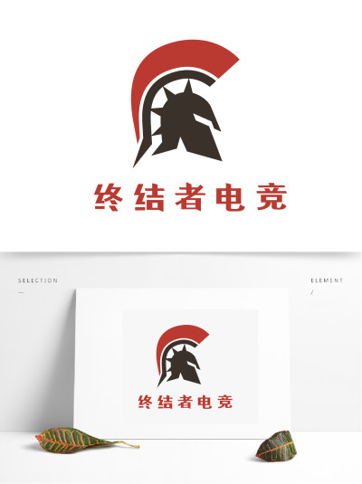 炫酷头盔电竞游戏创意logo设计