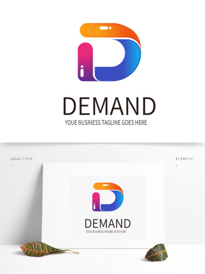 字母D游戏标志游戏LOGO标志标识模板