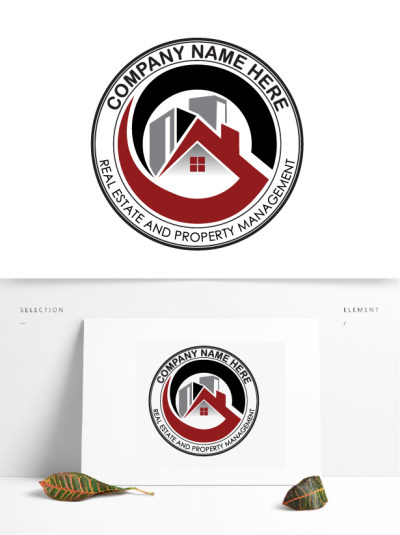 房地产公司Logo营销网络公寓建筑