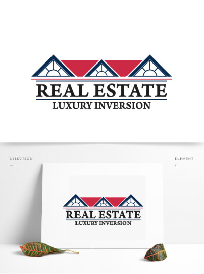 别墅区矢量地产建筑创意标志logo模版