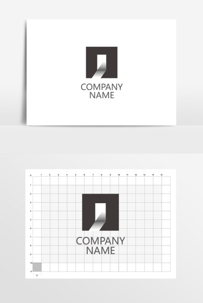 黑色大气建筑房地产LOGO标志