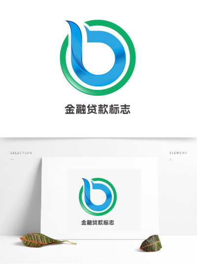 绿蓝金融财产标志金融LOGO