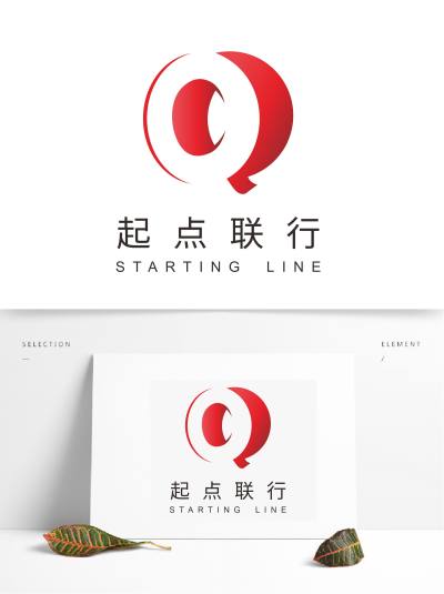 简约大气金融起点联行企业logo