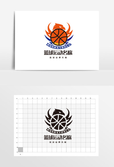 篮球比赛篮球俱乐部队徽LOGO标志