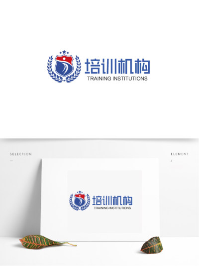 蓝色时尚大气培训机构logo标志