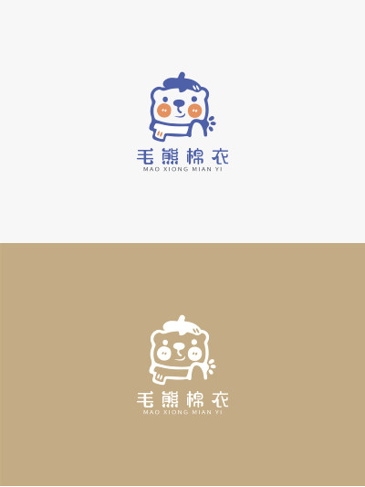 毛熊棉衣logo设计